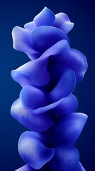 Poster - Fluid Organic Shapes in Kaleidoscope Arrangement
