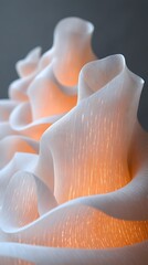 Poster - Translucent Shapes with Soft Glow and Dimension