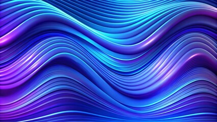 abstract violet blue gradient background with liquid style waves. abstract background 3d shiny plastic waves with purple blue textures and lights interesting lustrous liquid wavy texture 3d render