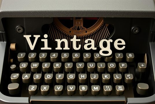 Vintage Typewriter Text (Retro) Text rendered in a vintage typew