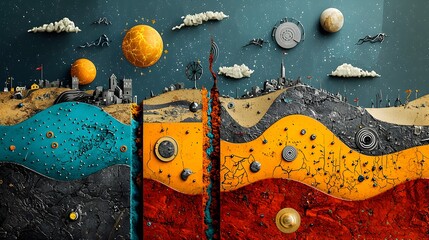Poster - Detailed cross section depicting the internal structure of the Earth showcasing the core tectonic plates magma layers and mantle movement