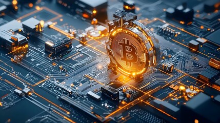 Aufkleber - Detailed Cross Section Visualization of a Blockchain Network Showcasing the Interconnected Nodes Cryptographic Hashes and Data Flows that Power this Innovative Digital Infrastructure
