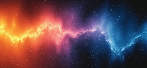 Fototapete - An elegant poster header banner design with a black noise texture and a dark blue purple glowing gradient background