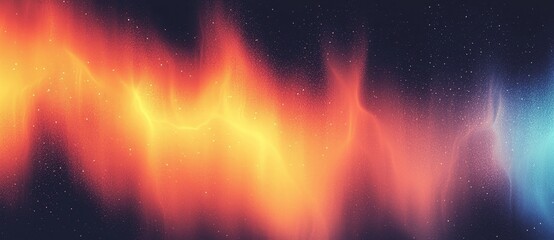 Leinwandbilder - The background is a red glowing abstract gradient wave shape with a black grainy backdrop.