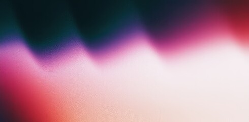 Wall Mural - Grainy gradient background with pastel color gradients and retro noise texture in purple, yellow, pink