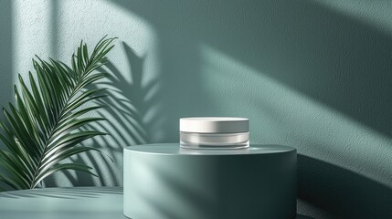 Poster - Empty mockup product display beauty or cosmetic presentation products