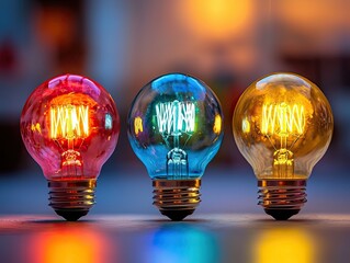 Poster - Smart Lightbulbs with Customizable Colors Creative and successful business ideas