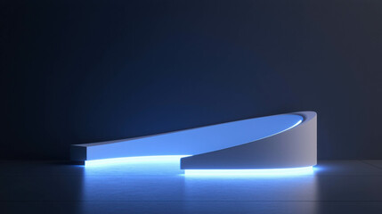 Poster - Sleek 3D Rendered Product Display Stand Design