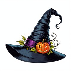 illustration of a witch hat