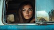 © Marco - beautiful woman looking out the window in a motor home