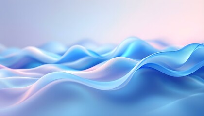 Poster - Gradient Trendy smoke waves colorful background wallpaper. 3D render creative smoke swoosh style soft lines. Abstract design smoke wavy. Abstract blue and purple liquid wavy shapes futuristic banner. 
