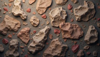 Wall Mural - seamless hard texture featuring realistic patterns with natural colors under soft lighting