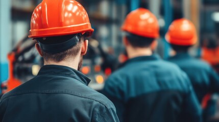 Workers Overseeing Control Panel Operations