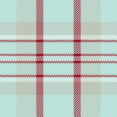 Girly textile vector plaid, rag texture tartan pattern. Drapery check seamless fabric background in light and grey colors.