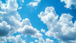 © Daniel - Blue Sky with White Cumulus Clouds   Nature Photography Background