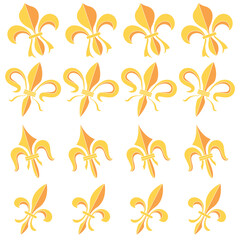 fleur de lys symbol pattern background vector