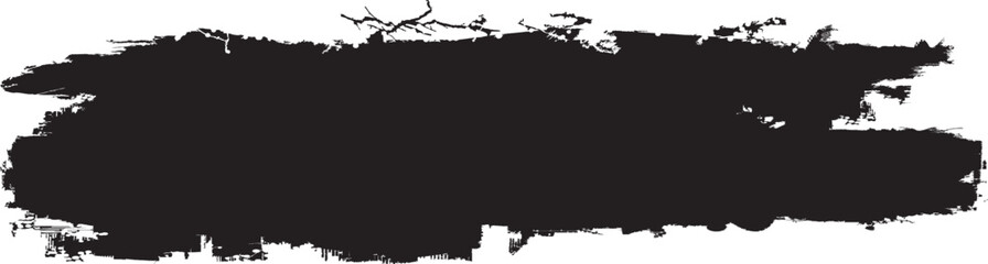 Fototapete - Brush paint .Grunge Paint Roller . Vector brush Stroke . Grunge banner . Black stripe with rough edges. paintbrush design element . Gradient brush . Bulge line . Distress, grungy strokes