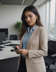 Wall Mural - businesswoman working in office