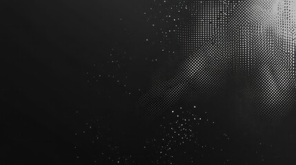 Poster - Abstract black and white background with a textured pattern and subtle light in the upper right corner.