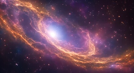 an abstract space background featuring countless stars and luminous galaxies creates a captivating c