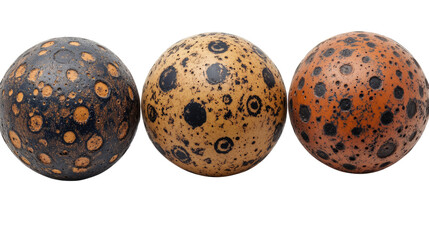 Poster - Collection of Alien Landscape Textures Resembling Moon Surfaces Generative AI