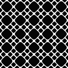 Poster - geometrical square pattern background design - black and white abstract vector illustration from rou