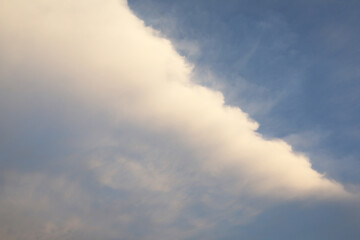Wall Mural - beautiful view of blue sky with fluffy clouds