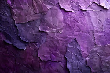 Poster - Textured Purple Paper Layers Creating a Rich Visual Depth
