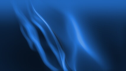 Aufkleber - An Abstract Blue Fluid Motion Background Perfectly Suited for Various Creative Projects