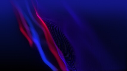 Aufkleber - Explore Abstract Seamless Background Wave Patterns Enhanced with Dynamic and Mesmerizing Lighting Effects