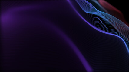 Aufkleber - Abstract Seamless loop Background Waves of Light and Color beautifully captures vibrant hues and flowing forms
