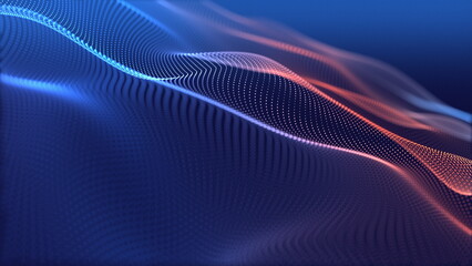 Aufkleber - Abstract Seamless loop Background Waves of Light and Color beautifully captures vibrant hues and flowing forms