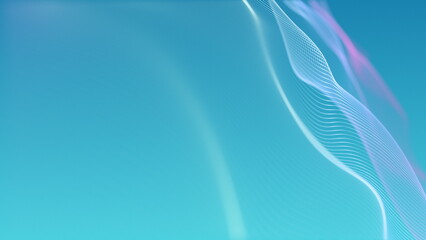 Aufkleber - Explore Abstract Seamless Loop Background Wave Patterns Enhanced with Dynamic and Mesmerizing Lighting Effects
