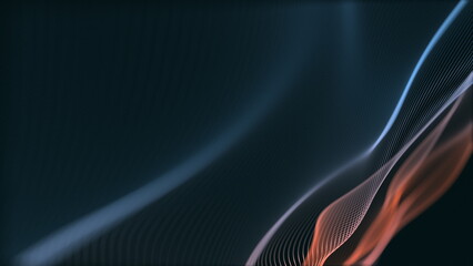 Aufkleber - Abstract Seamless loop Background Waves of Light and Color beautifully captures vibrant hues and flowing forms