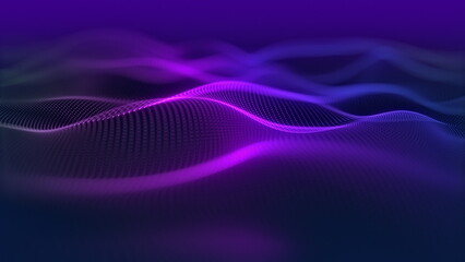 Aufkleber - Explore Abstract Seamless Background Wave Patterns Enhanced with Dynamic and Mesmerizing Lighting Effects