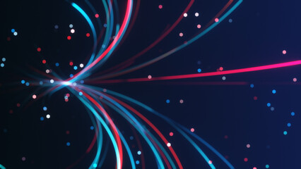 Aufkleber - Abstract Background Seamless Loop An artistic representation of a Digital Wave Distortion Effect featuring Neon Colors