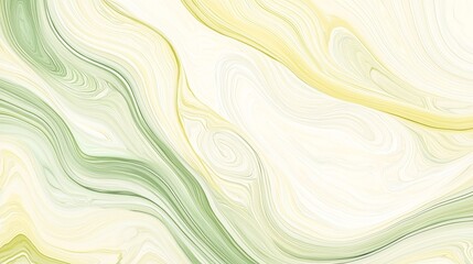 Fototapete - Fluid painting creates modern, elegant yellow and green swirls, perfect for luxury projects. Dynamic, natural, and trendy backdrop for creativity