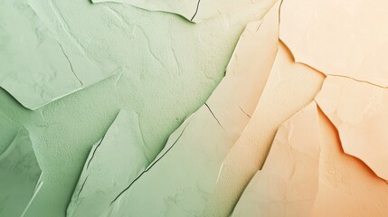 Poster - Abstract background showing cracked texture with green and orange gradient, perfect for websites, social media, posters, banners, presentations, magazines, marketing materials and more