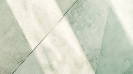 Poster - Captivating abstract geometric composition with light and shadow on textured wall, perfect for minimalist backgrounds with touch of sophistication