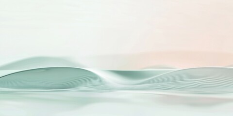 Poster - Abstract background featuring smooth waves flowing and blending, creating a sense of elegance and serenity, ideal for projects related to peace, wellness, or beauty