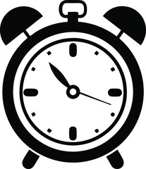 alarm clock icon illustration.