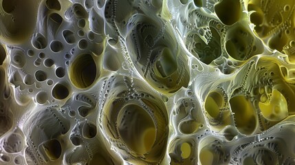 Poster - Microscopic View of Plant Stomata Under Gigapixel Magnification