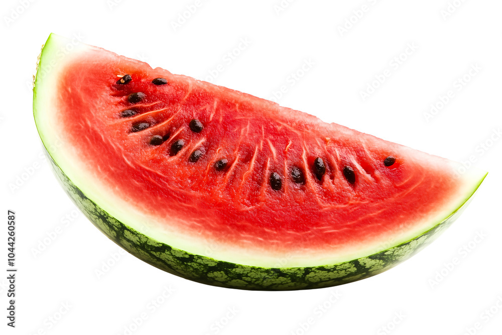 Slices of watermelon isolated on transparent background as a graphic ...