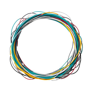 Electric Cable Border PNG Transparent Background
