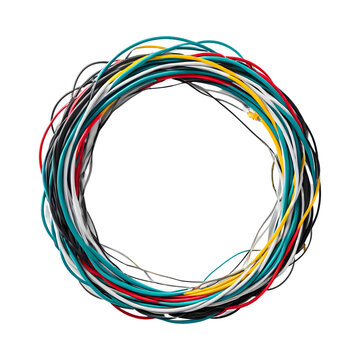 Electric Cable Border PNG Transparent Background