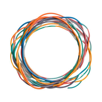 Electric Cable Border PNG Transparent Background