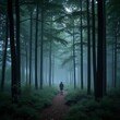 © Kenny - Mystical forest with glowing mist and towering ancient trees