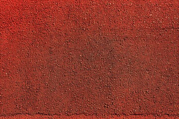 Red Running Track Surface Top View with Athletic Texture and Smooth Appearance