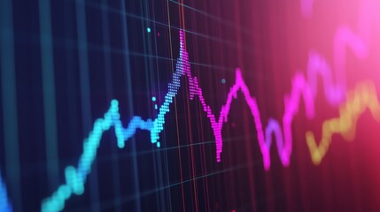 Poster - Multi-Trend Line Graph Visualization in Vibrant Colors