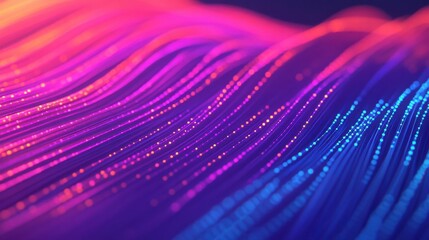 Poster - Colorful Data Flow in Fiber Optic Cables